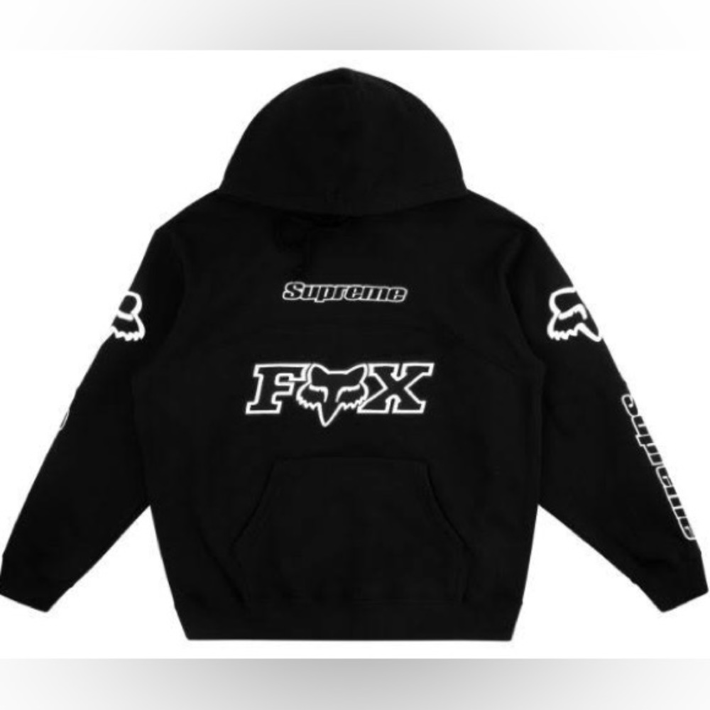 Supreme L Fox Racing SuperRare Never Worn Hoodie. Thick material, Highly Coveted